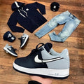 Black Gray Custom Air Force 1