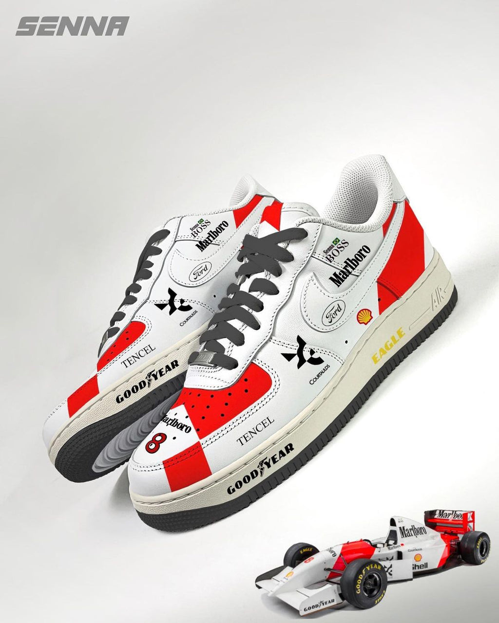Car Color Blue Yellow Red Custom Air Force 1