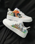 Cartoon Castle Phoenix Orange Black Green Custom Air Force 1
