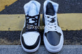 Custom Air Jordan 1 Black White Swoosh