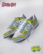 Cartoon Blue Purpie Orange Black Green Custom Air Force 1