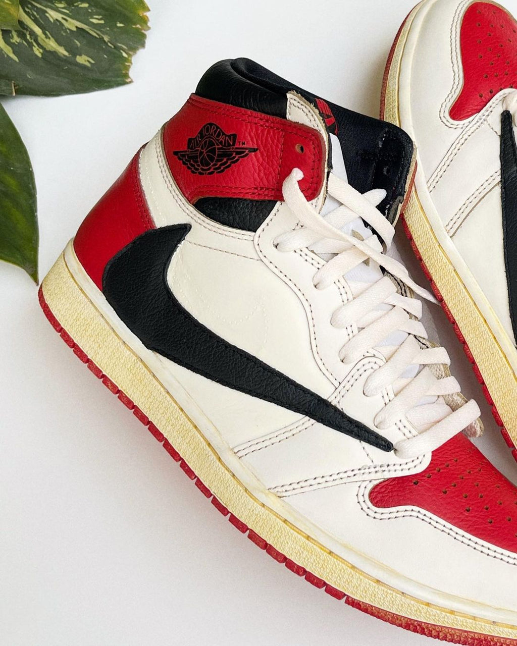 Red Black White Custom Air Jordan 1