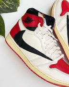 Red Black White Custom Air Jordan 1