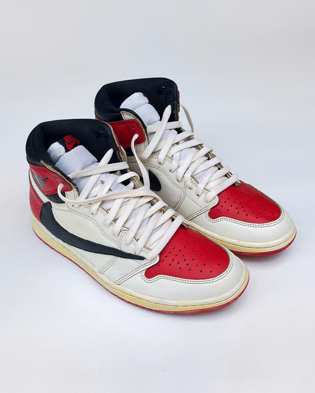 Red Black White Custom Air Jordan 1