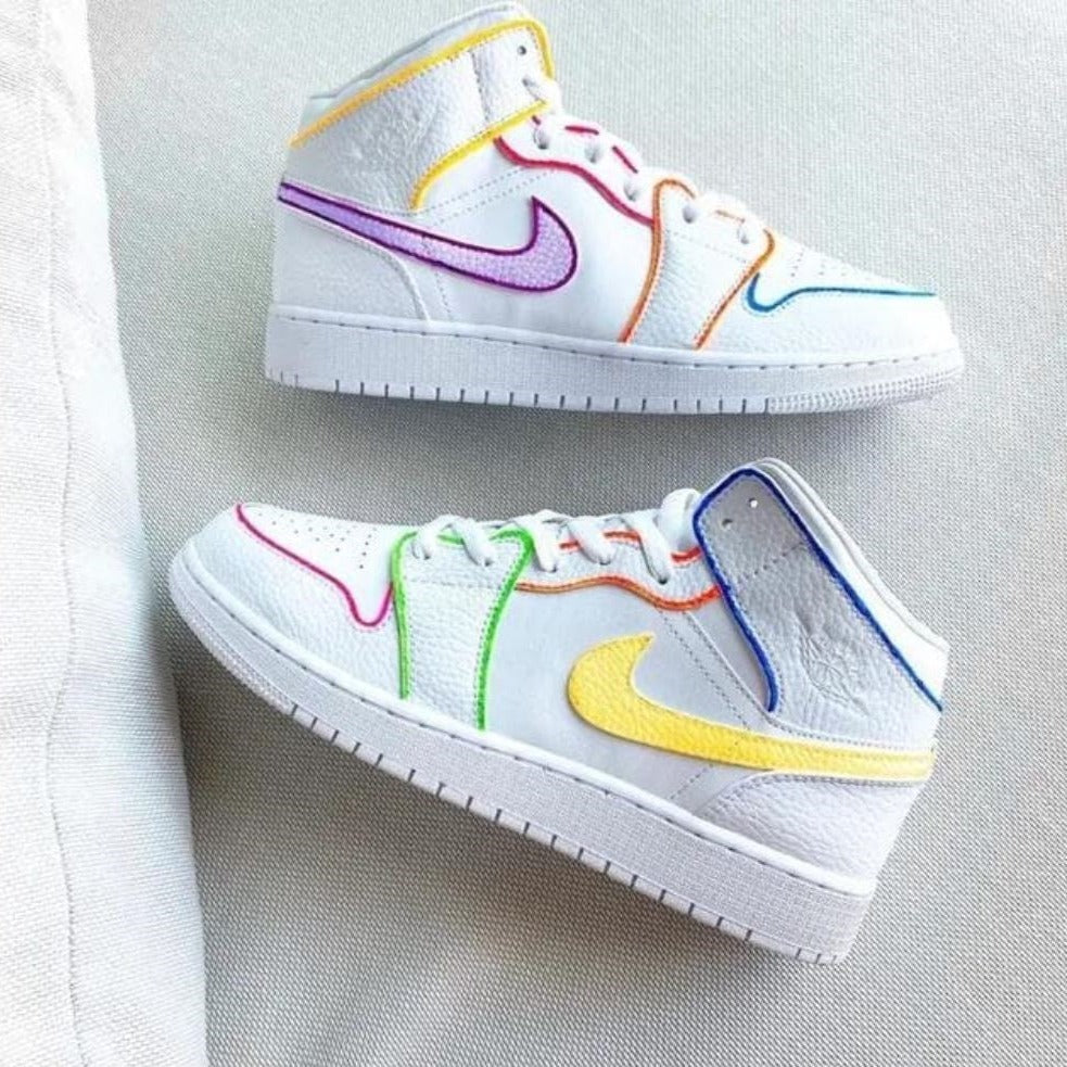 Macaron Line Custom Air Jordan 1