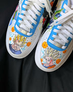 Cartoon Role Orange Blue Green White Custom Air Force 1