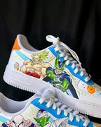 Cartoon Role Orange Blue Green White Custom Air Force 1