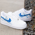 Blue Flowers Custom Air Force 1