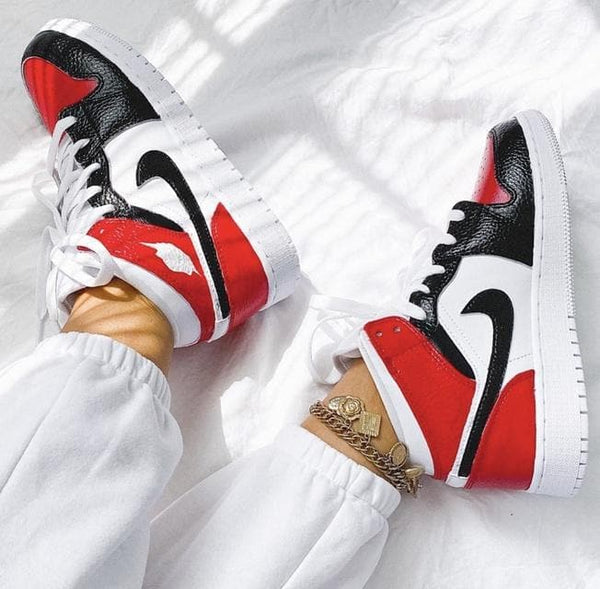 Chicago Black Red Custom Air Jordan 1