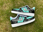 Custom Air Force 1 Blue Black Cartoon