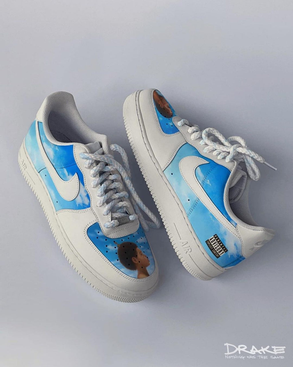 Cloud Blue Sky Cartoon Role t Custom Air Force 1