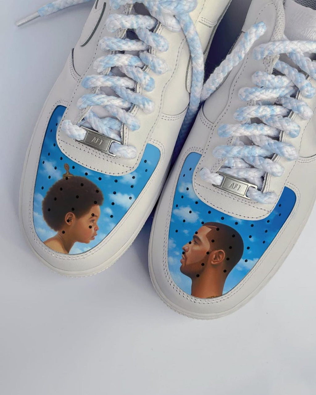 Cloud Blue Sky Cartoon Role t Custom Air Force 1
