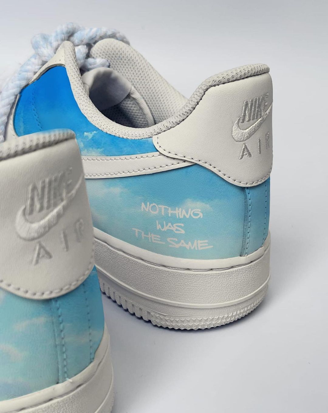 Cloud Blue Sky Cartoon Role t Custom Air Force 1