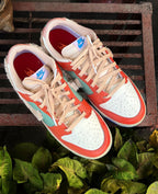 Hairy Swoosh Orange Light Green White Custom Air Force 1