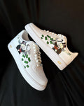 Millionare Money Cartoon Role Green White Custom Air Force 1