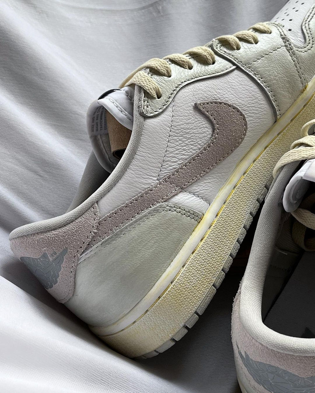 Classical  Light Cyan Gray White Custom Air Force 1