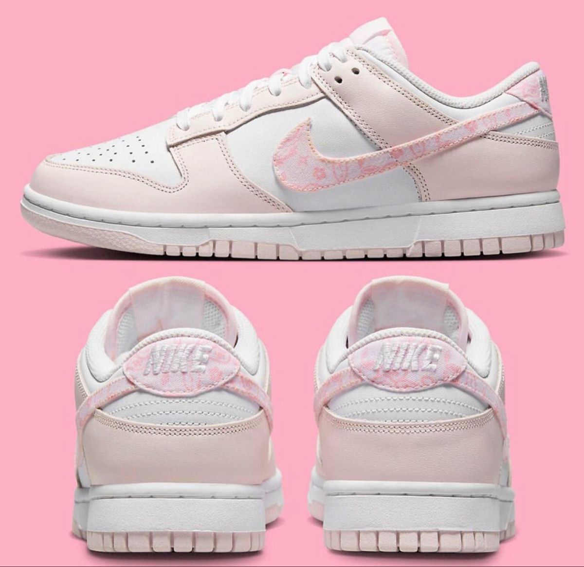 Pink Flowers Custom NIKE DUNK