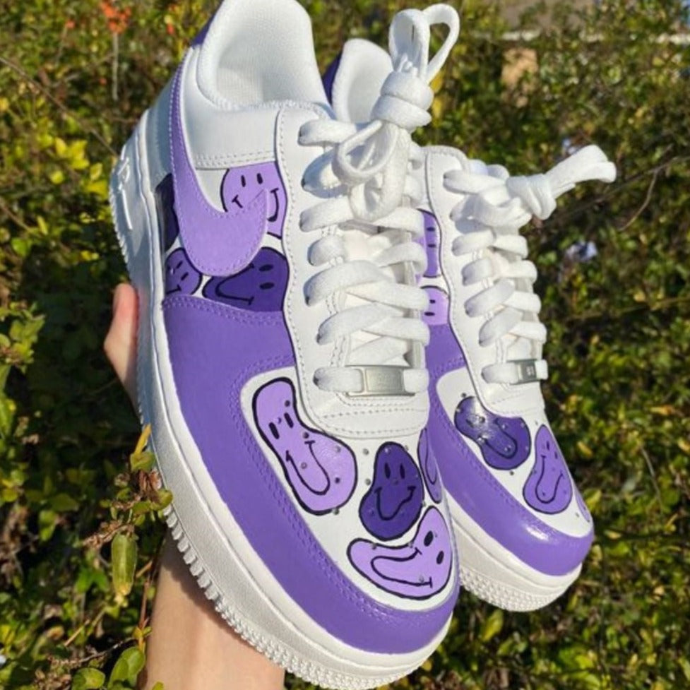 Purple Faces Custom Air Force 1