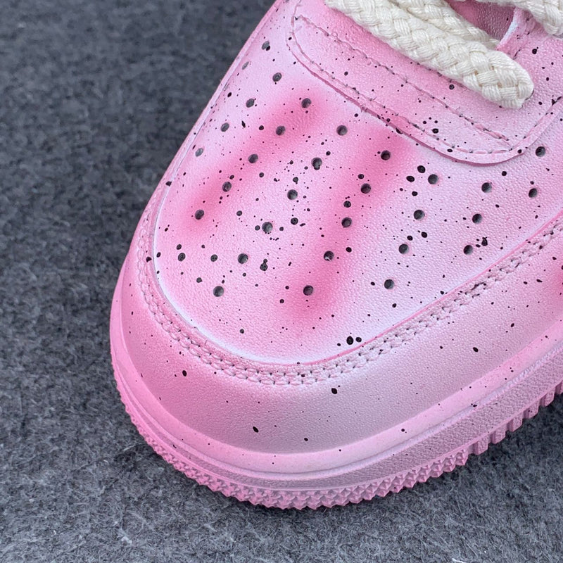 Hand Painted Pink Cross Custom Air Force 1 Sneakers