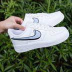 Blue Black Shadow Custom Air Force 1