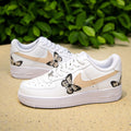 Beige Butterfly Custom Air Force 1