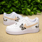 Beige Butterfly Custom Air Force 1