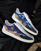 Village Moon Night Cloud Dark Light Blue Black Custom Air Force 1
