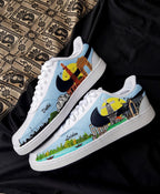 Village Moon Night Cloud Dark Light Blue Black Custom Air Force 1