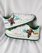 Cartoon Hero Giant Blue Red Green Custom Air Force 1