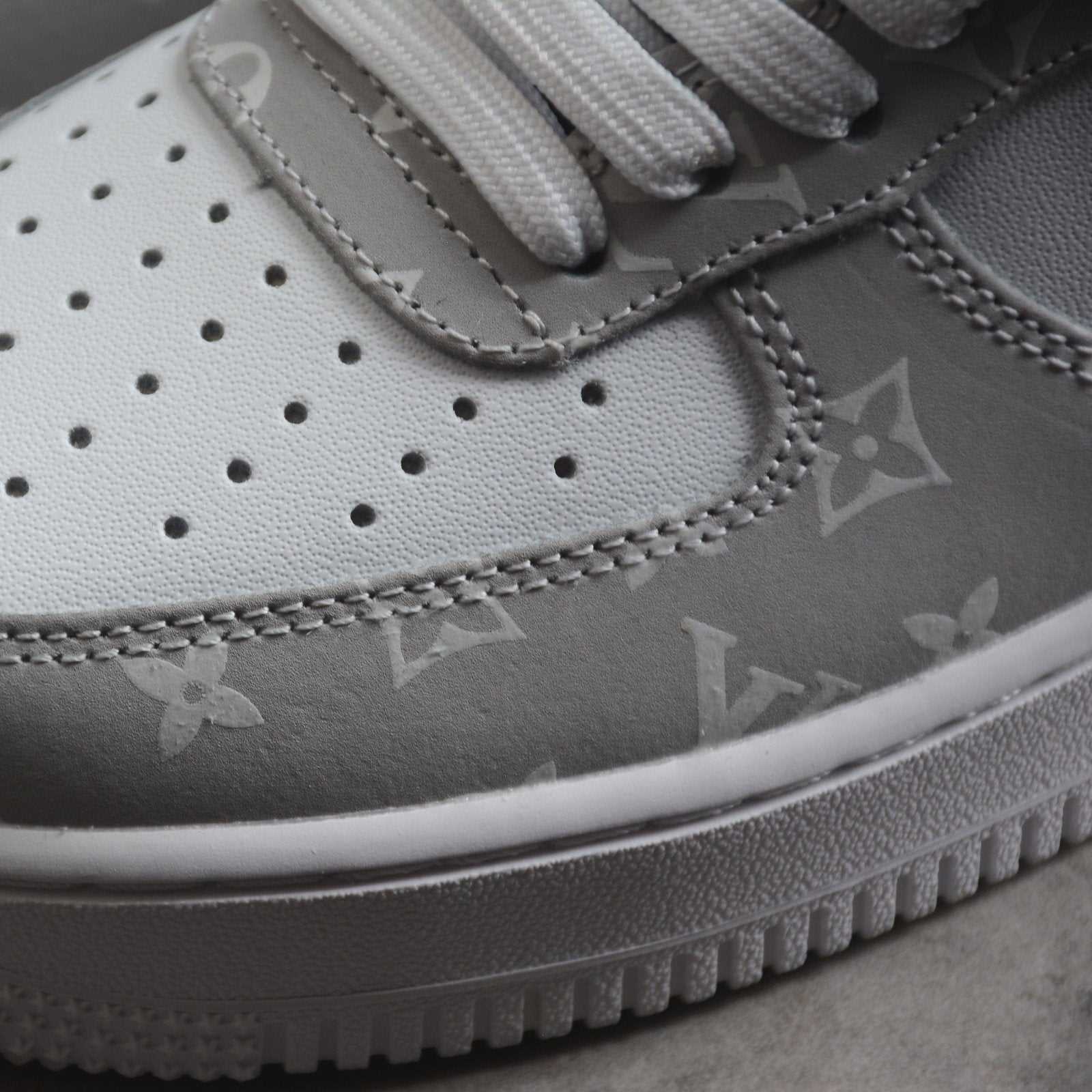 Royal Gray LV Custom Air Force 1