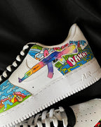 Paradise Sunny Florescent Light Red Green Blue Custom Air Force 1