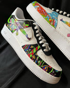 Paradise Sunny Florescent Light Red Green Blue Custom Air Force 1