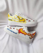 Cartoon Dragon Turtle Yellow Orange Blue Green Custom Air Force 1