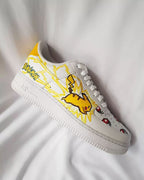 Cartoon Dragon Turtle Yellow Orange Blue Green Custom Air Force 1
