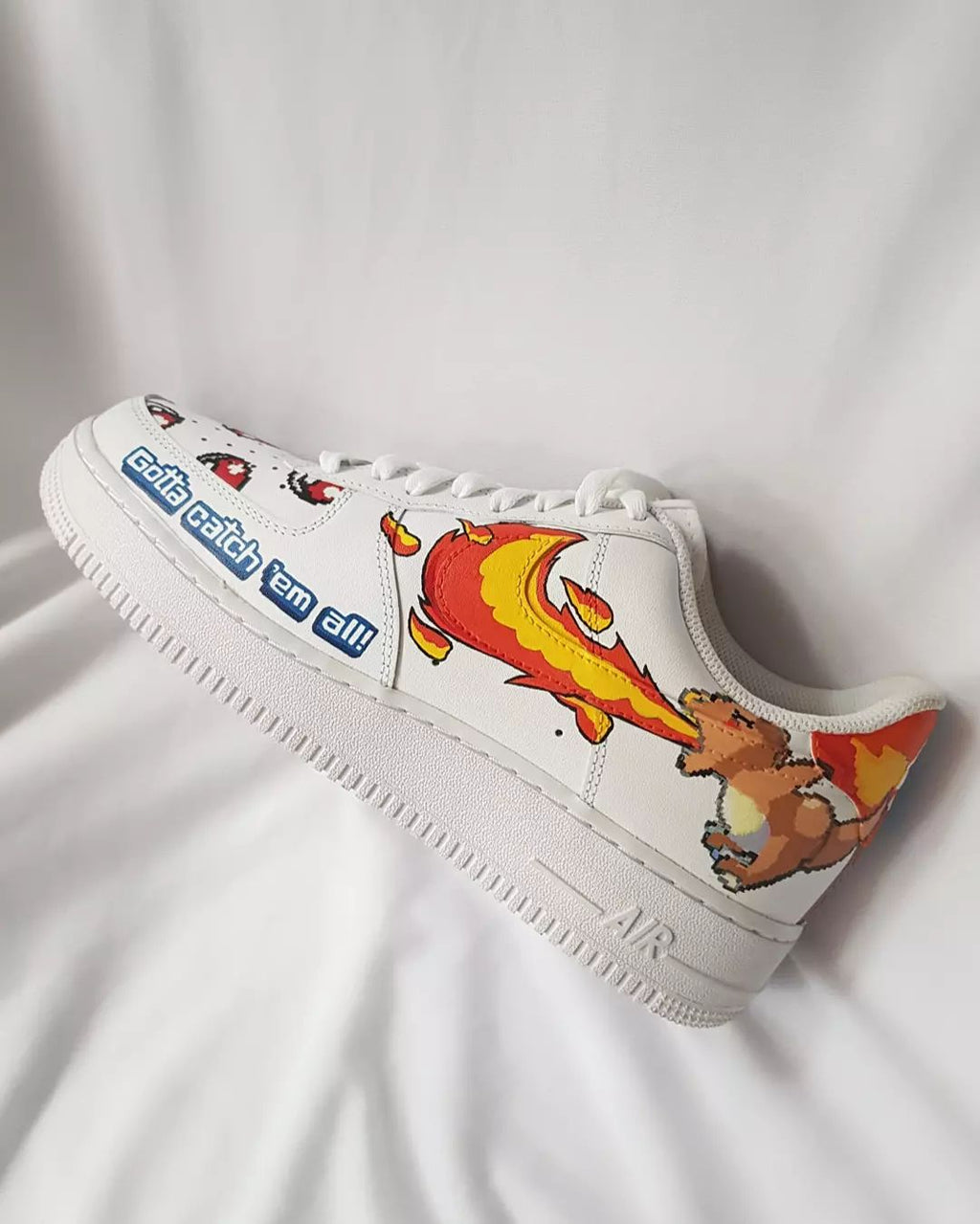 Cartoon Dragon Turtle Yellow Orange Blue Green Custom Air Force 1