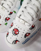 Cartoon Dragon Turtle Yellow Orange Blue Green Custom Air Force 1