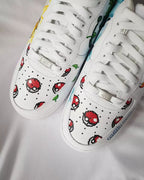 Cartoon Dragon Turtle Yellow Orange Blue Green Custom Air Force 1