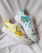 Cartoon Dragon Turtle Yellow Orange Blue Green Custom Air Force 1