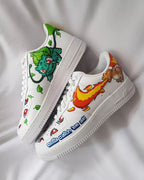 Cartoon Dragon Turtle Yellow Orange Blue Green Custom Air Force 1