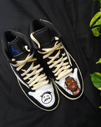Cartoon Role Black Dark Brown Custom Air Jordan 1