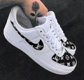 Lv Logo Black Custom Air Force 1