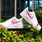 Pink Flowers Custom Air Force 1