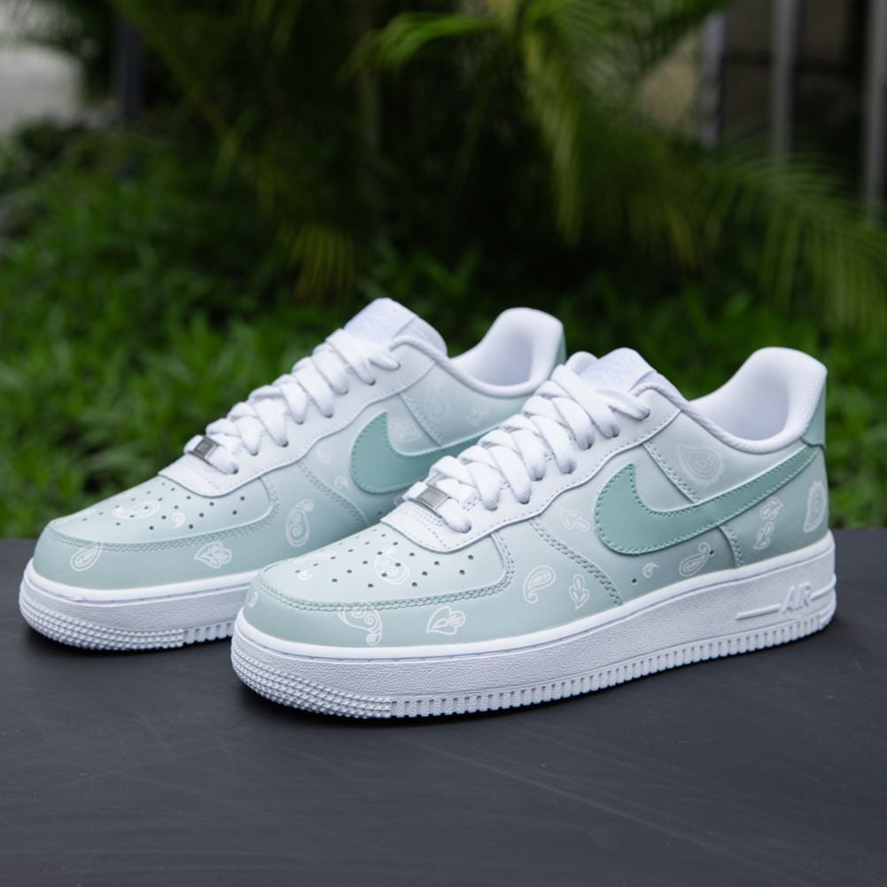 Green Bandana Custom Air Force 1