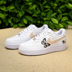 Beige Butterfly Custom Air Force 1