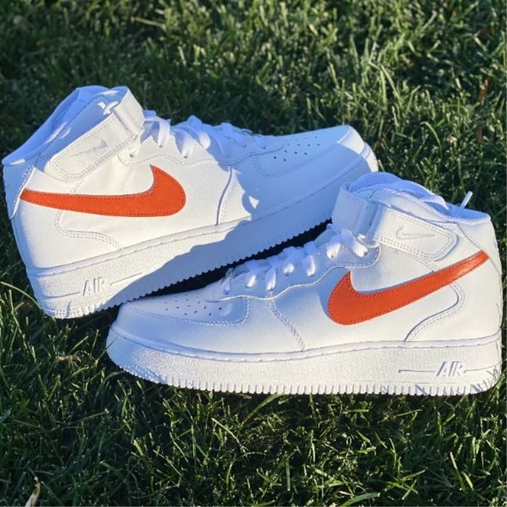 Orange Smooth Custom Air Force 1