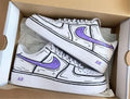 Purple Cartoon Custom Air Force 1