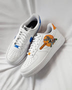 Cartoon Duck Rabbit Blue Orange Custom Air Force 1