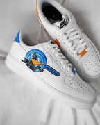 Cartoon Duck Rabbit Blue Orange Custom Air Force 1