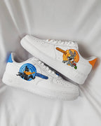 Cartoon Duck Rabbit Blue Orange Custom Air Force 1