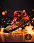 Red Green Blue Spark Custom Air Jordan 1